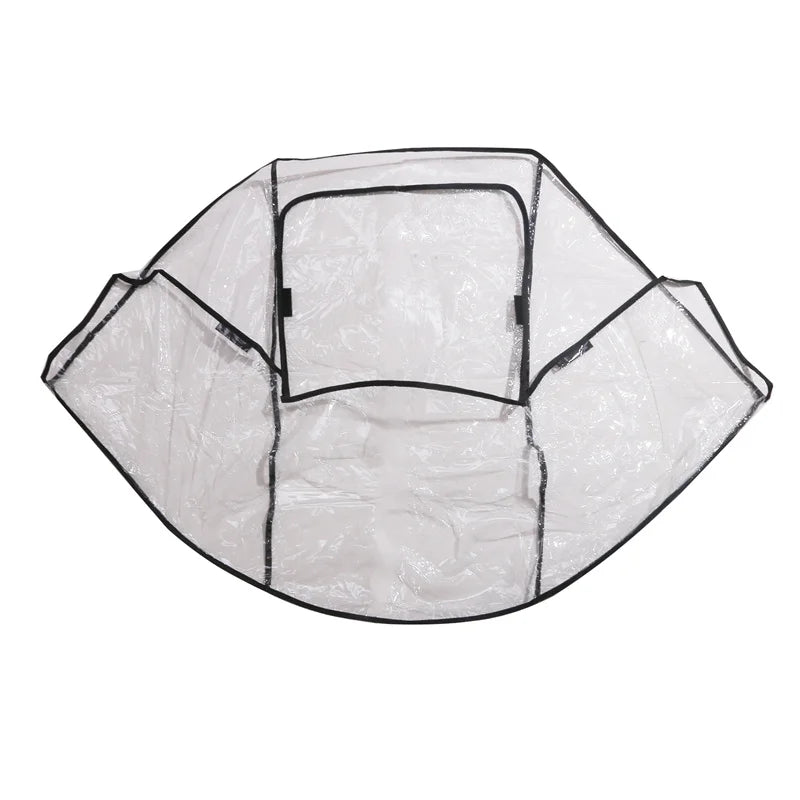 Housse de Pluie Universelle pour Poussette – Protection Imperméable Transparente pour Bébé