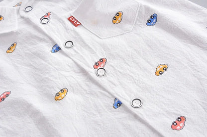 Ensemble Enfant Chic 2 Pièces – Chemise à Col + Pantalon (Unisexe, 4–6 ans)