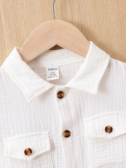Barboteuse Bébé Chic en Coton – Combinaison Été Confortable Garçon (3 à 24 mois)