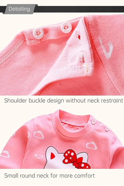 Pyjama Enfant Coton 2 Pièces – Haut Manches Longues + Pantalon (Unisexe, 4–6 ans)