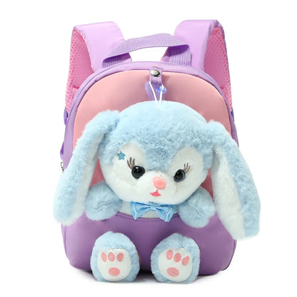 Sac à Dos Enfant Lapin 3D – Cartable Mignon et Doux pour Maternelle