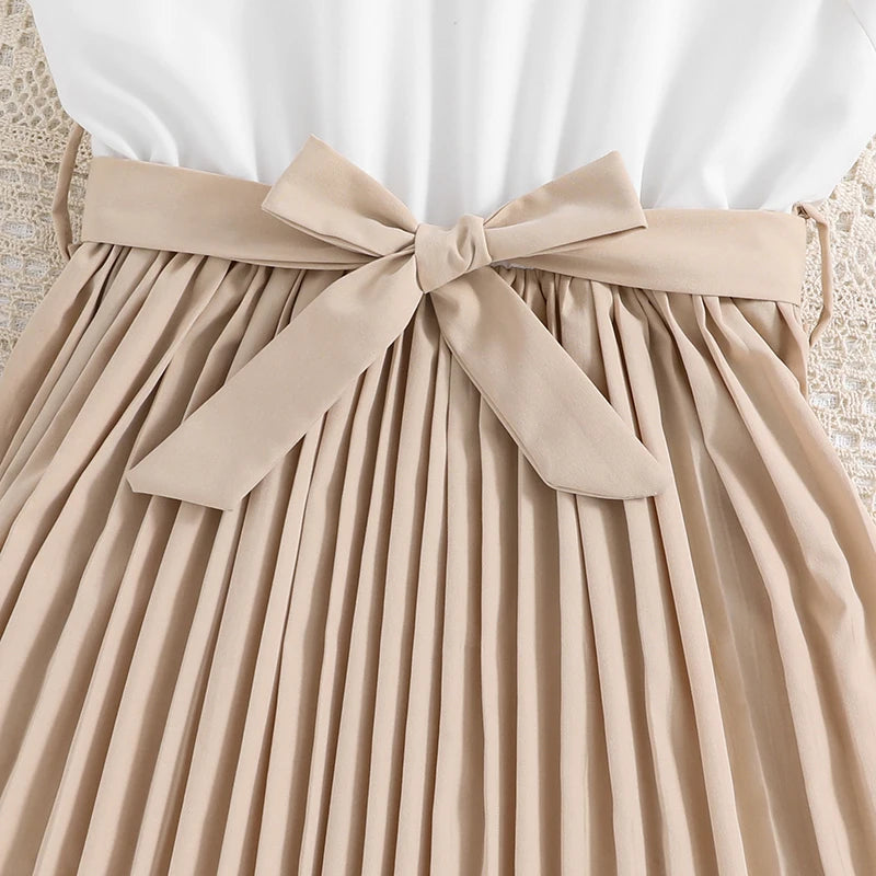 Ensemble chic jupe plissée – Style coréen (Fille)