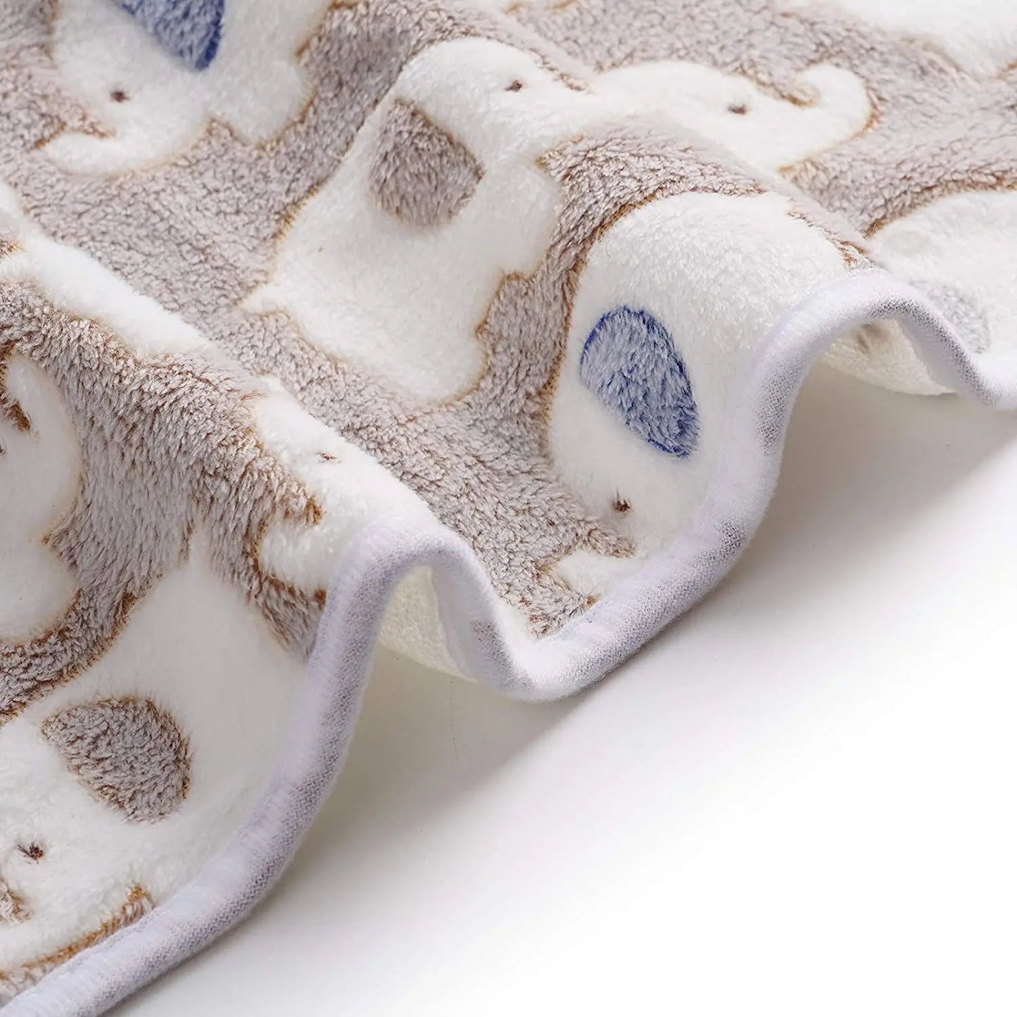 Cute Elephant Baby Blanket Newborn Swaddle Wrap Bedding Soft Warm Infant Quilt Coral Velvet Stroller Cover Babies Accessories