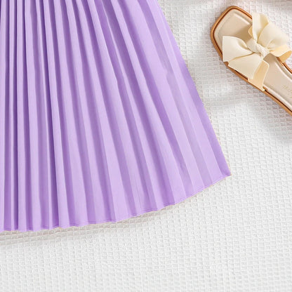 Ensemble chic jupe plissée – Style coréen (Fille)