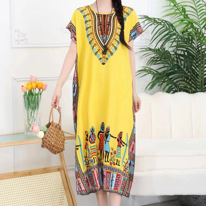 Robe de maternité bohème chic – Confort & élégance