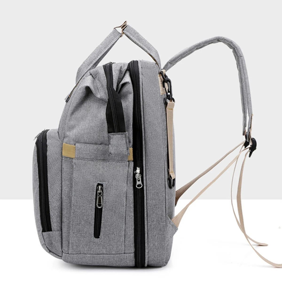 Sac à Langer Bébé avec Lit Pliant – Sac à Dos Multifonction Grande Capacité