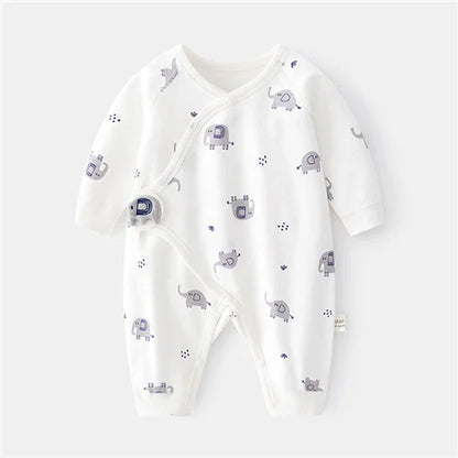Barboteuse Douce Rêverie™ – Combinaison Bébé en Coton Confort (0–6 mois)