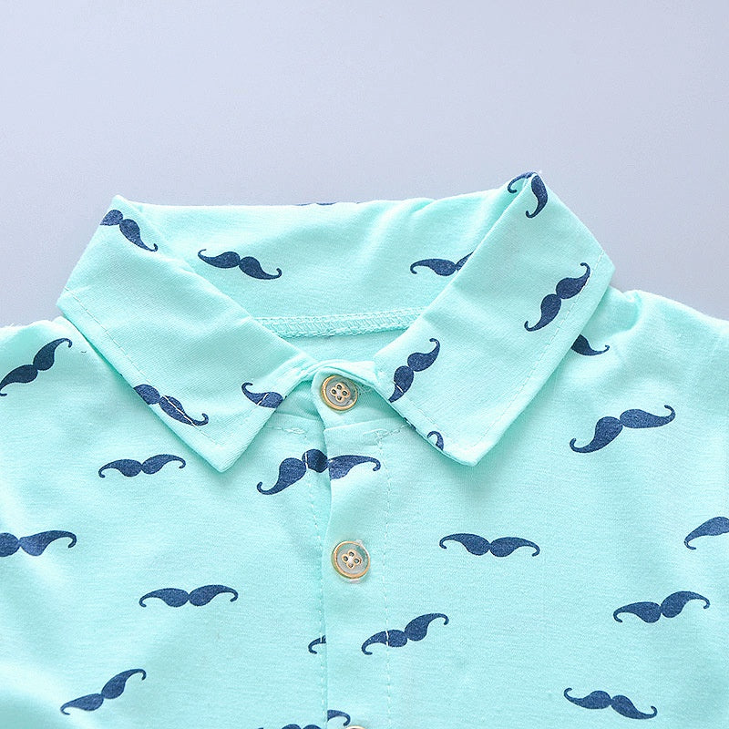 Ensemble Enfant Été 2 Pièces – T-shirt Imprimé + Short (Unisexe, 4–6 ans)