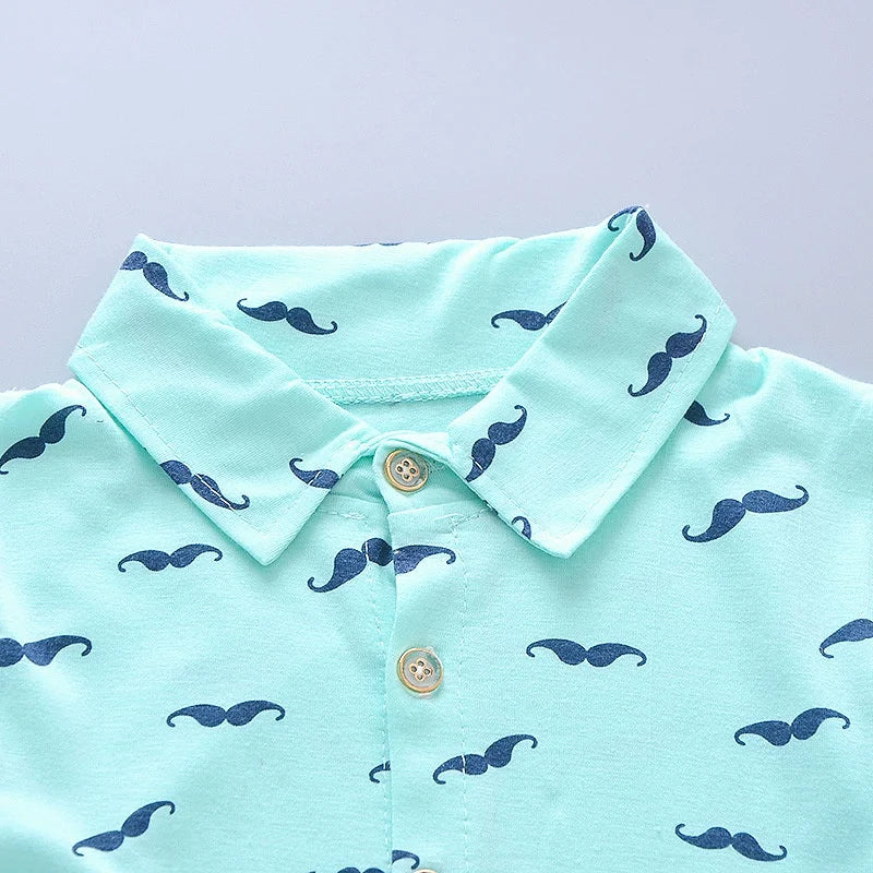 Ensemble Enfant Été 2 Pièces – T-shirt Imprimé + Short (Unisexe, 4–6 ans)