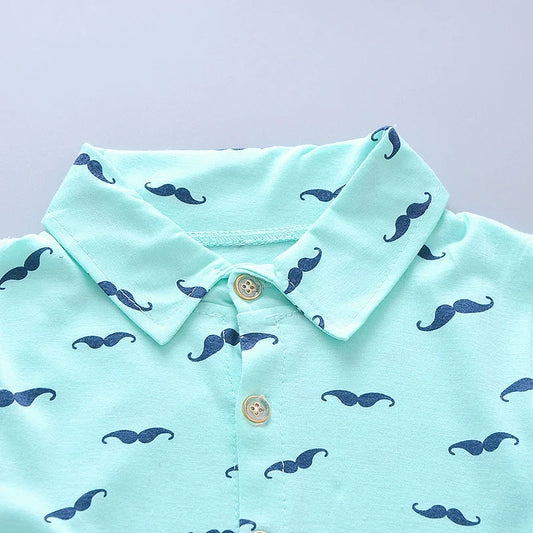 Ensemble Enfant Été 2 Pièces – T-shirt Imprimé + Short (Unisexe, 4–6 ans)