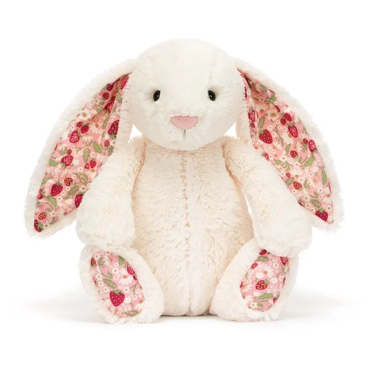 Bonnie – Peluche lapin kawaii 30 cm aux oreilles florales