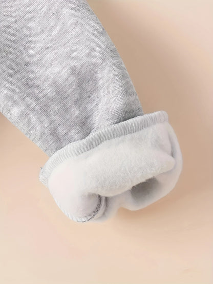 Sweat à capuche en polaire à manches longues pour nouveau-né garçon, avec lettres de dessin animé imprimées cœur, ensemble pantalon de sport décontracté, automne hiver