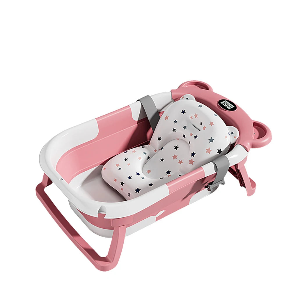 Baignoire Pliable pour Bébé – Baignoire Portable Antidérapante pour Nouveau-né et Tout-petit