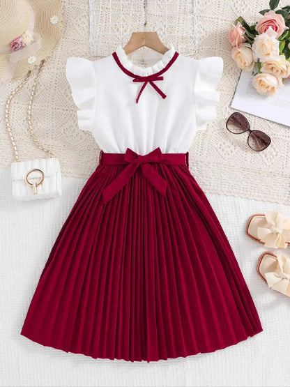 Ensemble chic jupe plissée – Style coréen (Fille)