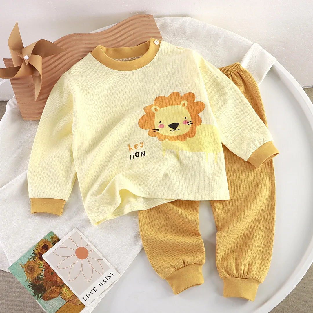 Pyjama enfant en coton à motifs animés – Confort doux pour filles et garçons