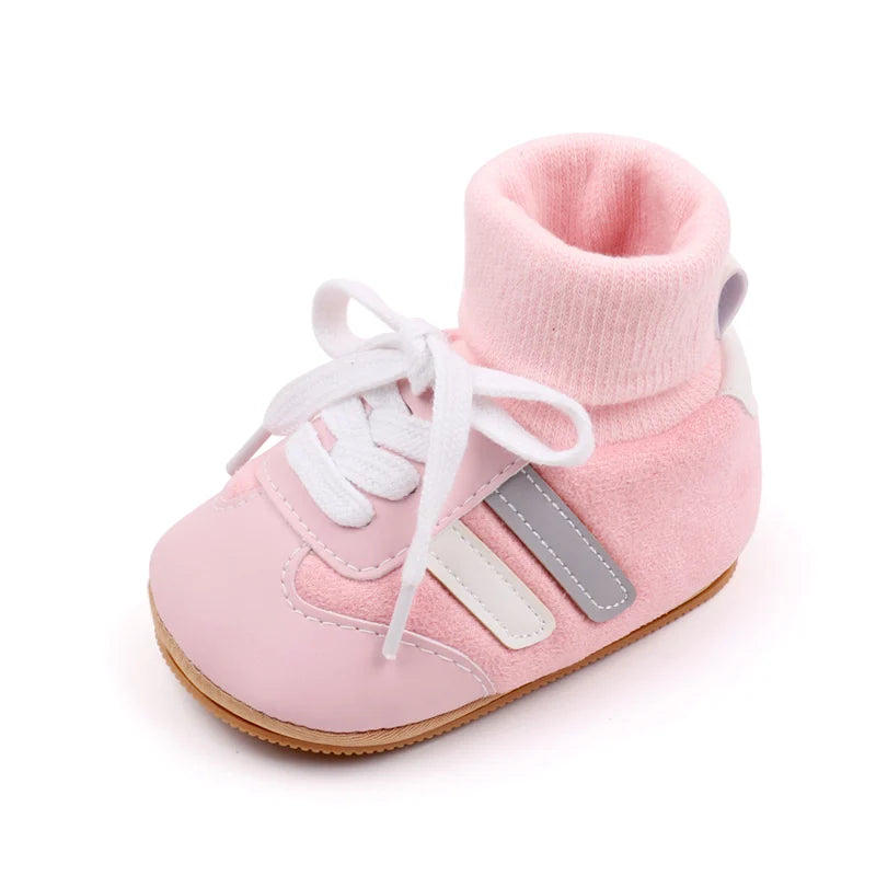 Chaussures Premiers Pas Bébé – Chaussettes Antidérapantes Automne/Hiver (0-18 mois)