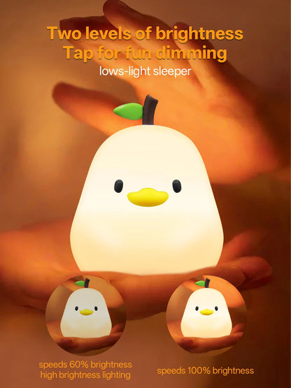 Veilleuse LED RGB Rechargable – Animaux Mignons (Tactile)