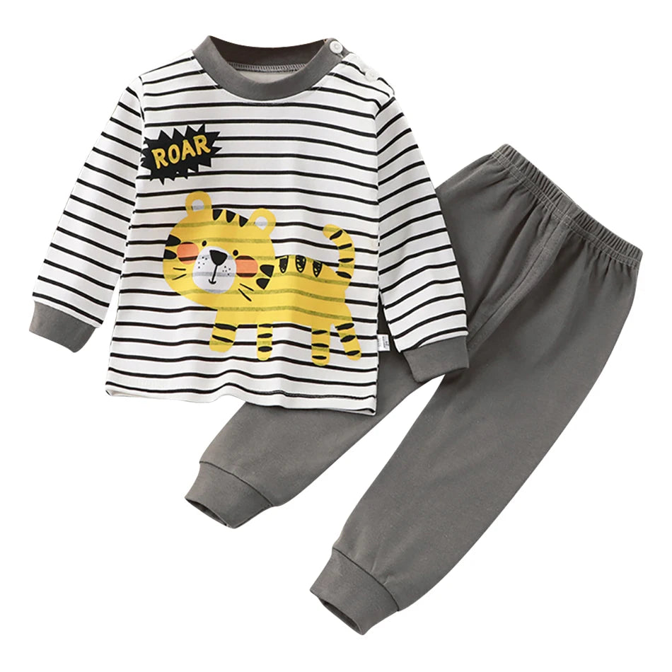 Ensemble pyjama bébé/enfant – Homewear doux – Motif cartoon – Confort quotidien