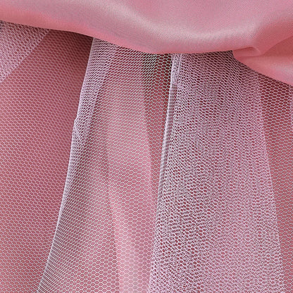 Robe Princesse Longue à Nœud Élégant – Cérémonie & Mariage pour Fille