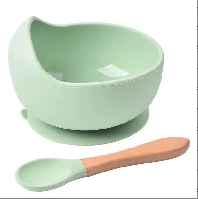 🍽️ Ensemble repas bébé en silicone – Antidérapant & sécurisé