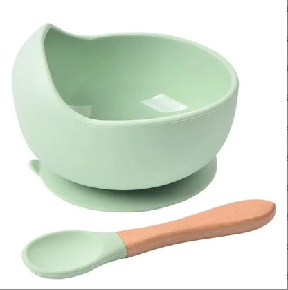🍽️ Ensemble repas bébé en silicone – Antidérapant & sécurisé