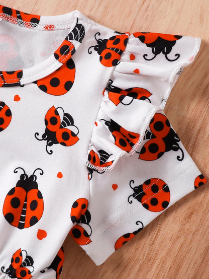 Ensemble Fille 2 Pièces Coccinelle – Robe + Pantalon Jean (1–3 ans)
