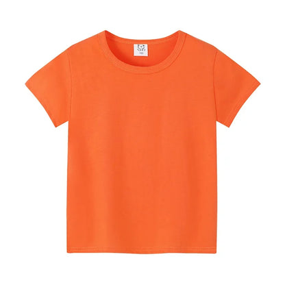T-shirt d’été enfant unisexe en coton doux – Coupe classique