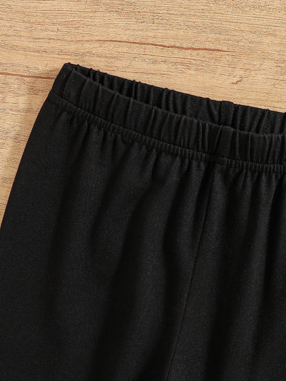 Ensemble Fille 2 Pièces – T-Shirt Cœur & Pantalon Décontracté