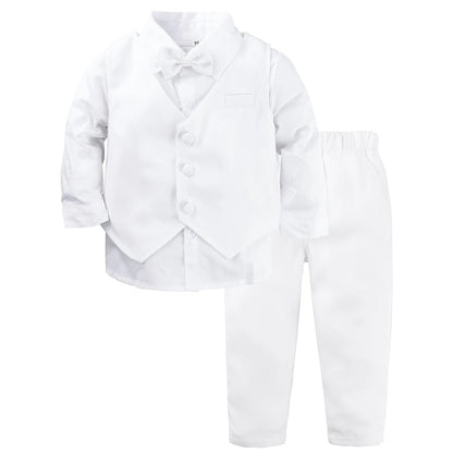 Ensemble de costumes pour bébés garçons, Blazer pour tout-petits, costumes de mariage pour nourrissons, tenue de baptême, smoking, ensembles de vêtements formels de noël pour enfants