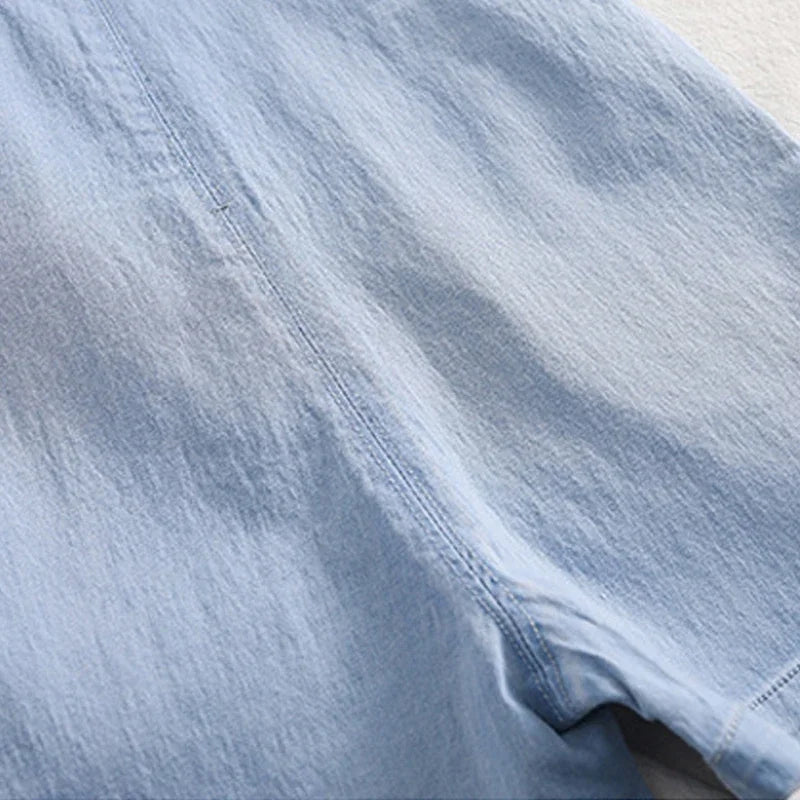 IENENS – Salopette short en jean bébé garçon avec motifs animaux (9 à 24 mois)