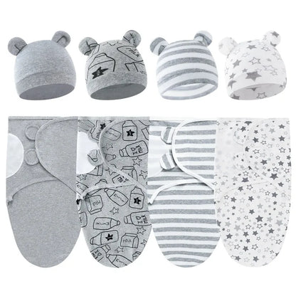 Bébé lange d'emmaillotage doux cocon bébé couvertures nouveau-né lange d'emmaillotage chaud coton bébé literie couverture