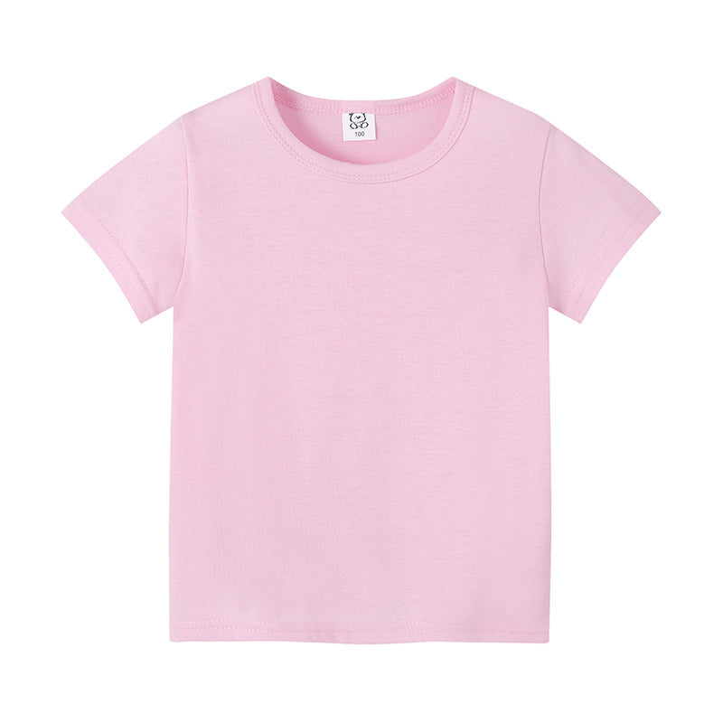 T-shirt d’été enfant unisexe en coton doux – Coupe classique