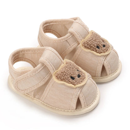 Sandales Bébé Premiers Pas – Semelle Souple & Motifs Animés (0–18 Mois)
