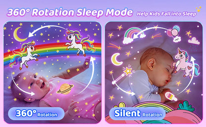 Projecteur Galaxy 360° – Veilleuse Ciel Étoilé (12 Films)