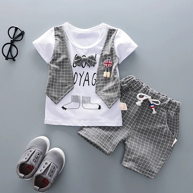 Ensemble Été Enfant – T-Shirt à Manches Courtes & Short Tendance