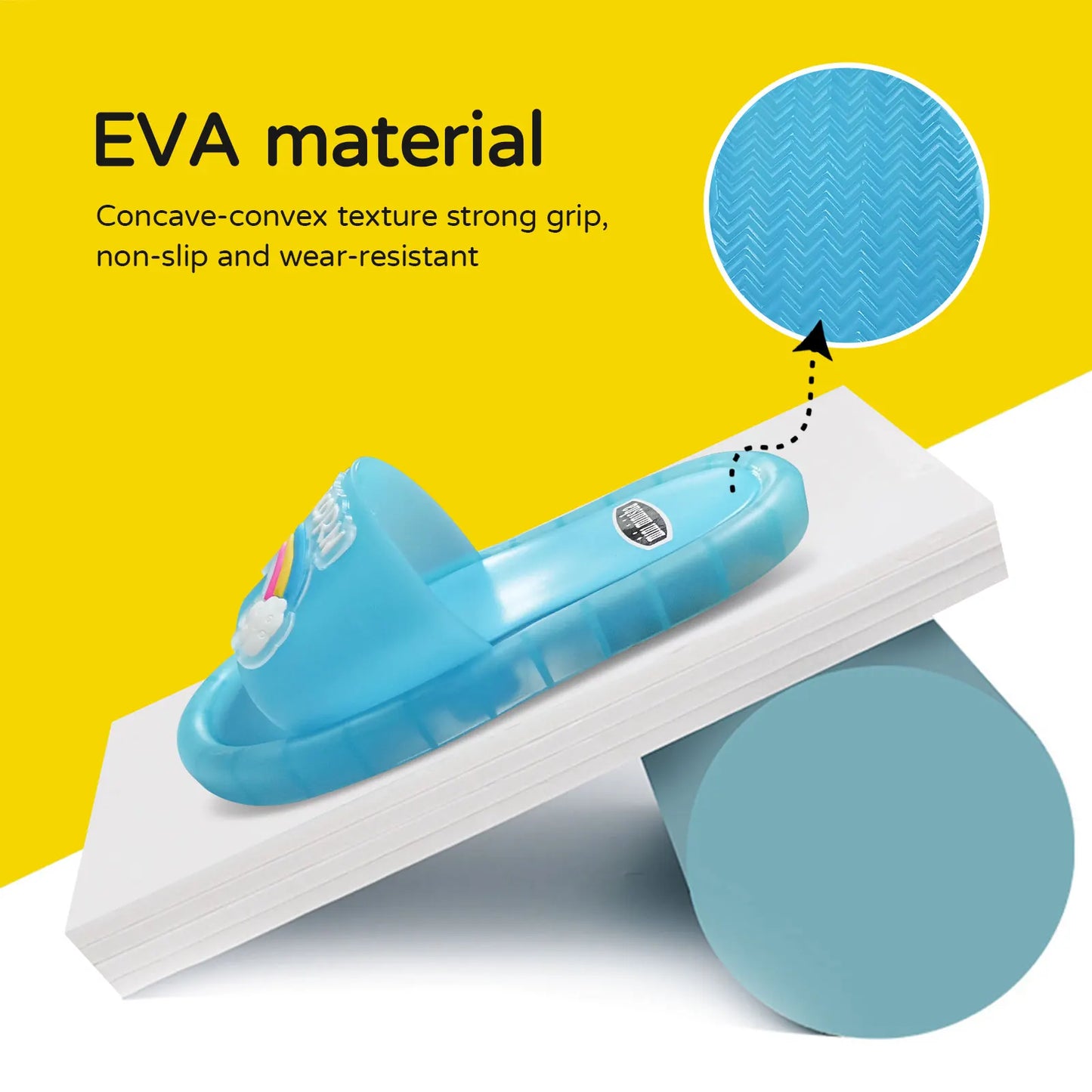 Pantoufles enfants imprimé animaux – Semelle confortable – Idéales maison & été