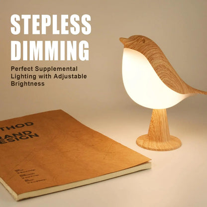 Lampe LED pour oiseaux à commande tactile, Art déco, 3 niveaux réglables, USB sans fil avec batterie Rechargeable, polyvalente pour toutes les pièces, 1 pièce