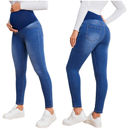 Jean Maternité Confort Absolu – Taille Haute avec Soutien Évolutif