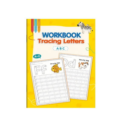 Livre de pratique de l'alphabet pour enfants - Activités d'apprentissage de l'alphabet et de couleurs créatives, développe les compétences d'écriture, fournitures de rentrée scolaire, cadeaux de pâques et de Noël, liv