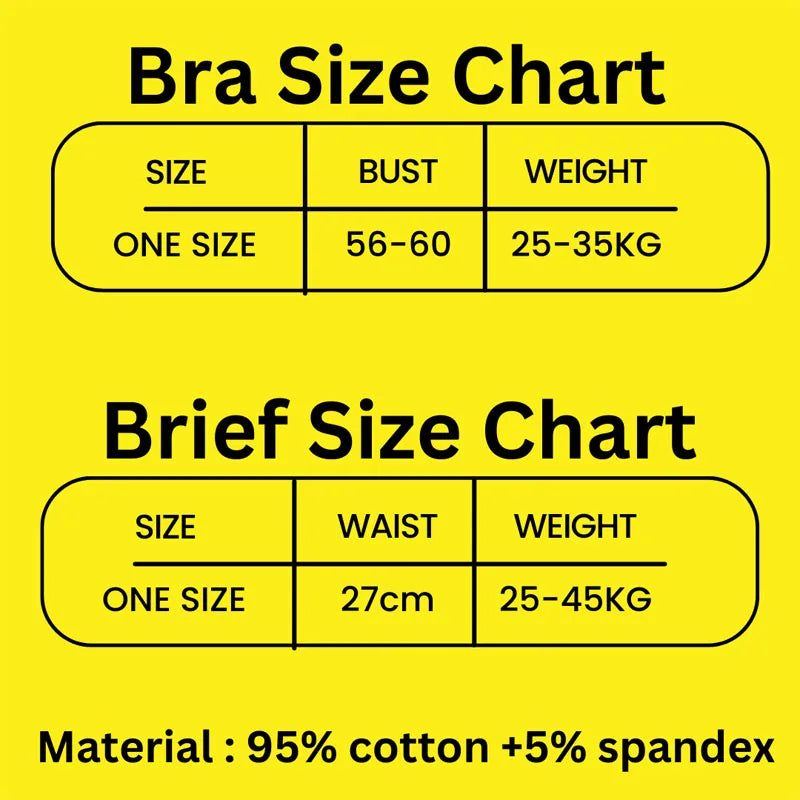 Ensemble de culottes et soutiens-gorge en coton pour filles adolescentes, soutien-gorge d'entraînement en coton, ensemble de culottes, soutien-gorge de sport solide pour enfants, sous-vêtements