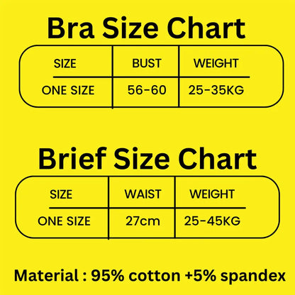 Ensemble de culottes et soutiens-gorge en coton pour filles adolescentes, soutien-gorge d'entraînement en coton, ensemble de culottes, soutien-gorge de sport solide pour enfants, sous-vêtements