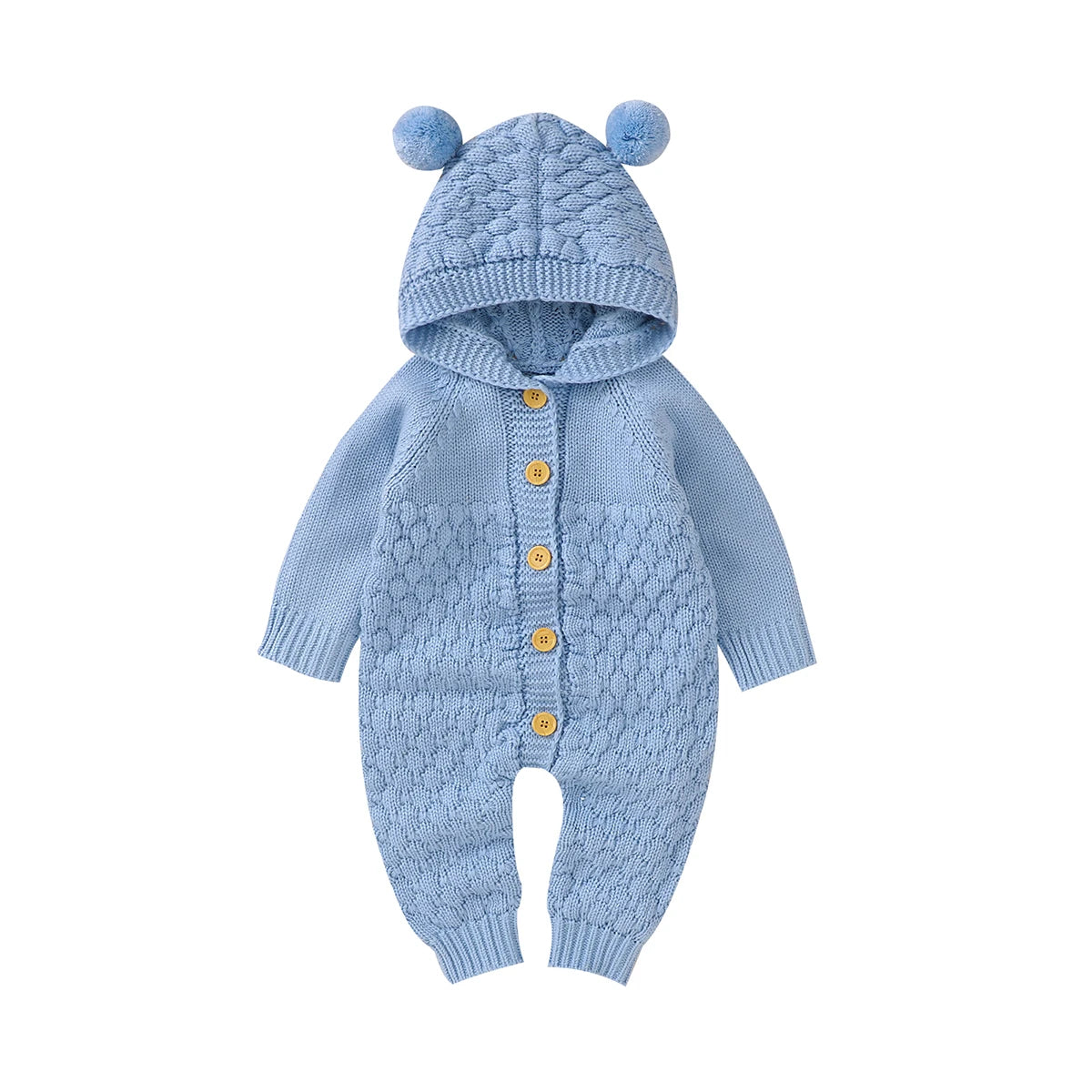 Barboteuse d'oreille 3D à manches longues pour bébés filles, combinaisons de batterie, tenues d'automne, vêtements en coton pour bébés, tenues de printemps, 0-24M