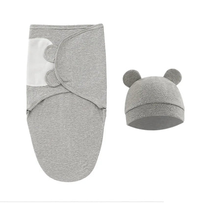 Barboteuse d'été pour bébés garçons et filles , ensemble de chapeaux/sac de nuit uniquement, couverture d'emmaillotage pour bébé, sac de couchage réglable pour nouveau-né, vêtements de nuit pour nourrissons 0-6M