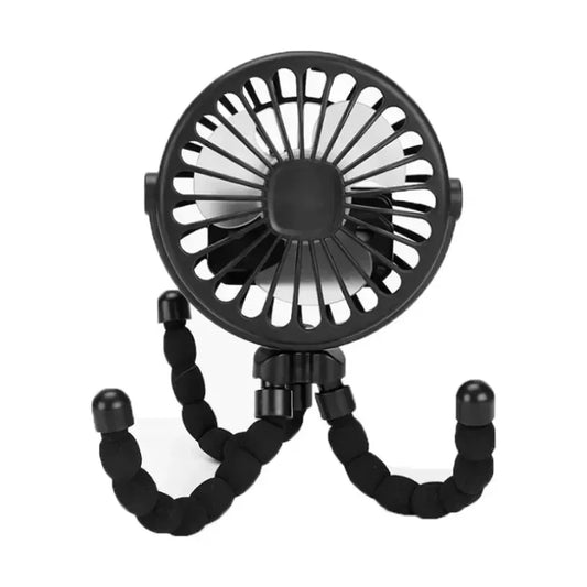 Ventilateur de Poussette Bébé Rechargeable USB – Ventilateur Flexible Sécurisé pour Poussette