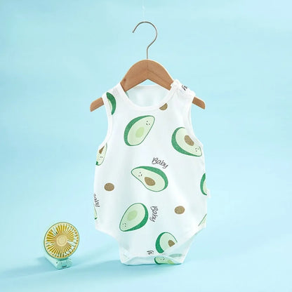 Barboteuse Bébé Coton Doux – Combinaison Été Sans Manches