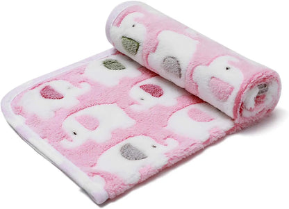 Cute Elephant Baby Blanket Newborn Swaddle Wrap Bedding Soft Warm Infant Quilt Coral Velvet Stroller Cover Babies Accessories