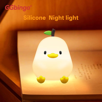 Veilleuse LED RGB Rechargable – Animaux Mignons (Tactile)