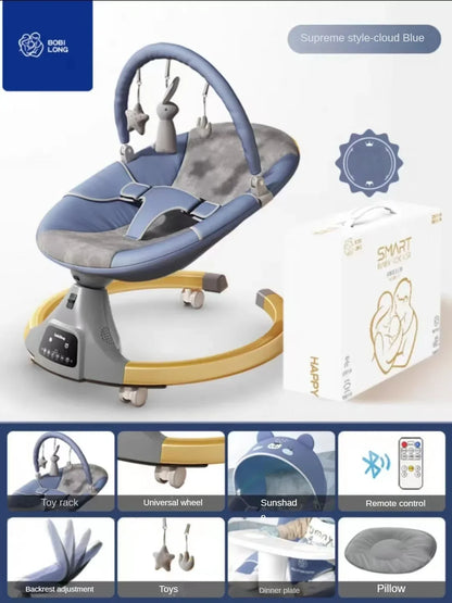 Chaise à bascule électrique apaisante pour bébé – Berceau multifonctionnel 0-36 mois | Les Petits Trésors Boutique