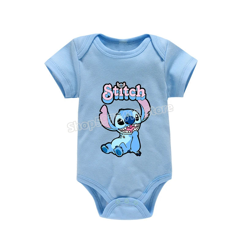 Body bébé 100 % coton – Onesie manches courtes, imprimé dessin animé, tenue d’été