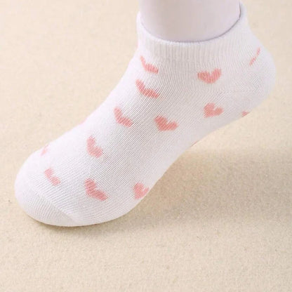 Lot de 10 paires de chaussettes adorables pour enfants – Confort doux, respirant, filles & garçons (3 à 12 ans)